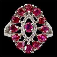 Natural  Stunning Red Ruby Ring