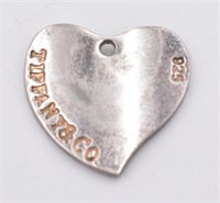 Tiffany and Co. Sterling Heart Charm / Pendant