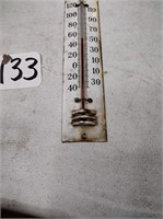 Vintage metal framed thermometer