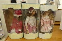 3 Brinn's porcelain dolls