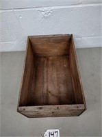 California dried apricots wood crate
