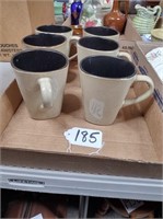 (6) Home Trends coffee mugs