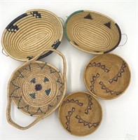 5 Woven Baskets