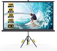 HYZ Projector Screen with Stand, 100 inch