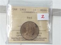 1902 (iccs Ms64) Canadian Large Cent
