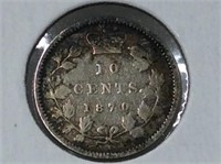 1870  "narrow O" (f15) Canadian 10 Cent