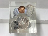 1966 Proof-like Set In Acrylic Cube - Silver