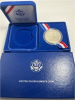 1986 US liberty silver dollar