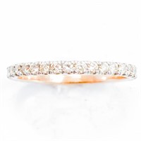 Designer Rose Gold & Diamond Stack Ring 6.25