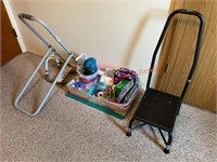Handicap Supplies, step stool, & rails