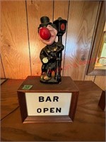 Vintage "Bar Open" Sign