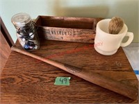Vintage Items - Shaving Cup, buttons,