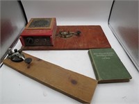 Vintage telegraphs & book.