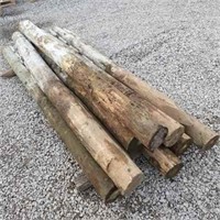 10 Used Cedar Fence Posts