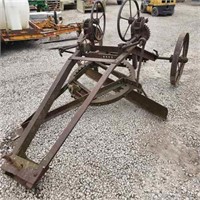 Antique Steel Wheel Grader