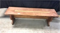 52 inch wood bench