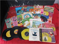 Vintage child's record book lot.