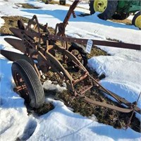 3 Furrow Drag Plow on Rubber Tires