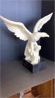 Large Eagle decor, composite material on marble