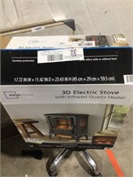 3D electronic stove heater