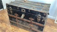 Steamer trunk, original out-of-attic condition.