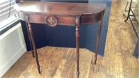 Small console table, one drawer, ball legs, 30 in