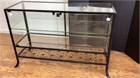Glass shelves showcase, (matches lot 71) , 3