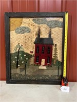 Framed Quilted Wall Hanging