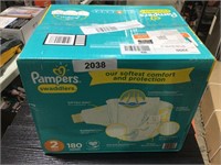 Box of Pamper swaddlers (size 12-18 lb)