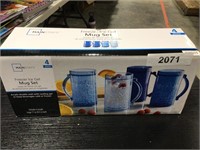 Freezer ice gel mug set