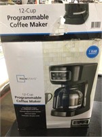 Main stay 12-cup programmable coffee maker