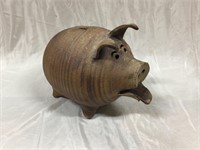 Rustic pottery Pig Bank