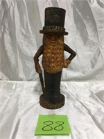 Vintage Cast Iron Mr. Peanut Bank