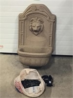 Outdoor Fountain- plastic lion's head approx