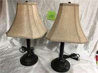 Lamps, 20 inches tall, set of 2