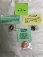 3 Commemorative Collector’s Coins