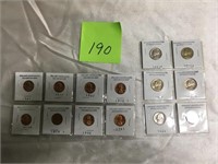 8 Brilliant Uncirculated Lincoln Cents, 6