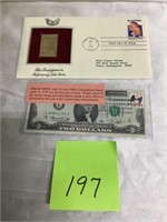 The Barrymores First Issue Gold Stamp, $2 Note ‘76