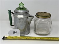 Coffee Pot & Refrigerator Jar