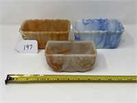 3 Piece of Akro-agate