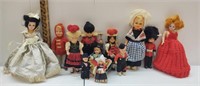 Vintage Lot of cute celluloid and plastic dolls