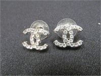 Chanel Logo Earrings