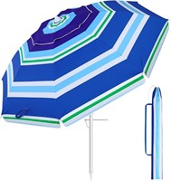 *Beach Umbrella for Sand Wind Portable: 7FT