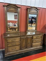 Dresser with 2 Mirrors