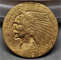 1912 $2 1/2 Gold Indian