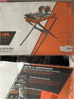 Ridgid 7in wet tile saw with stand (untested)