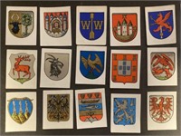 COATS OF ARMS: 46 x Antique Tobacco Cards (1929)
