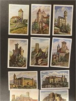 CASTLES: 16 x Antique Tobacco Cards (1932)