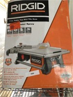 Ridgid 7in table top wet tile saw (untested)