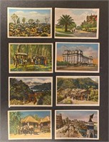 FAMOUS PLACES: 12 x Antique Tobacco Cards (1933)